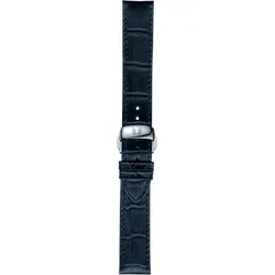 Tissot Leder  T852032781 - Genarbtes Rindsleder mit Alligatorlederoptik,blau