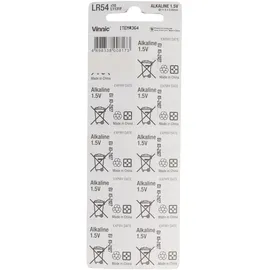 Vinnic Knopfzelle AG10 65 mAh 10 St.
