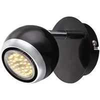 GLOBO Wandlampe Metall Chrom Wandspot verstellbar led Strahler, beweglicher