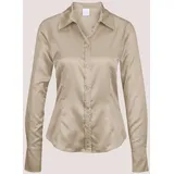 Madeleine Hemdbluse mit glänzendem Finish Beige 40
