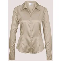 Madeleine Hemdbluse mit glänzendem Finish Beige 40