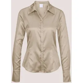 Madeleine Hemdbluse mit glänzendem Finish Beige 40