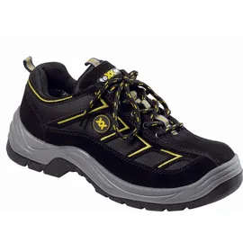 teXXor S1-sicherheitshalbschuhe Metz Schwarz/gelb Src, Stahlkappe 611342 Gr.42