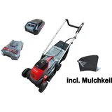 Powerworks Akku Rasenmäher 33cm PD20LM33K2 inkl.  20V 2Ah Akku  Mulchmäher