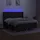 vidaXL Boxspringbett mit Matratze & LED Schwarz 180x200 cm Stoff