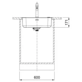 Franke Smart SRX 210-50 mit Drehexcenter / Edelstahlspüle / Slimtop - Silber