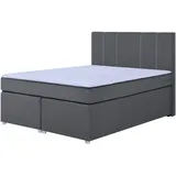 Roller Boxspringbett - silver- H3 - Bonell-Federkern - 140x200 cm