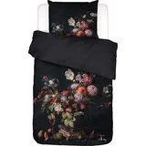 Essenza Bettwäsche Bouquet anthracite 135x200 + 80x80 cm - schwarz;bunt
