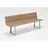 200 x 52 x 89 cm edelstahl/teak recycled