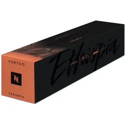 Nespresso Ethiopia  Vertuo Line 10 Gran Lungo Kaffeekapseln Kupfer 150 ML Blumig & zart