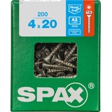 SPAX Universalschrauben 4.0 x 20 mm TX 20 - 200 Stk.