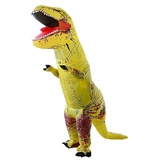 Geerypsy Dinosaurier Aufblasbares Kostüm für Erwachsene Lustiges T-Rex-Kostüm für Halloween Partys Weihnachten Festival