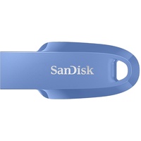 SanDisk Ultra Curve 3.2 Flash-Laufwerk 64 GB (bis zu 100 MB/s Lesen, RescuePRO Deluxe-Software, Schlüsselringöse) Blau