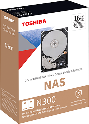 Toshiba N300 NAS - Festplatte - 4 TB - intern - 3.5" (8.9 cm) - SATA 6Gb/s - 7200 U/min - Puffer: 256 MB