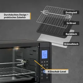 First Austria Minibackofen 45L Schwarz