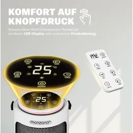 monzana Heizlüfter 2000 W Weiß