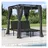 vidaXL Doppelliege 207 x 153 x 204 cm Grau
