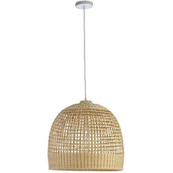 Hängeleuchte Siwa aus Rattan, Natur