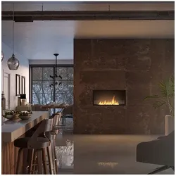 OutInFire SLIM INSIDE BLACK  - Bio-Ethanol-Kamin Eingebauter Biokamin 100 cm