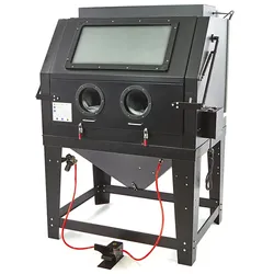 HBM SBC 990 Strahlkabine mit Absaugung, mattschwarz
