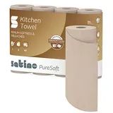 Wepa Küchenrollen PureSoft 161051 2-lagig braun Rolle à 64 4000735358175 Wepa 4 Stück