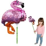 Ballooniacs - Flamingo luftgefüllt Tierballon von Deluxebase. Eine farbenfrohe und Wiederverwendbare aufblasbare Geburtstagsfeier Dekoration für Kinder