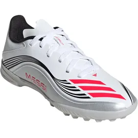 adidas F50 Messi League TF Kinder Cloud White/Lucid Red/Silver Metallic 36