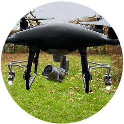 ROBOTERWERK MONA 500 Dual, für DJI Phantom P4 Drohnen Beleuchtungssystem, Schwarz