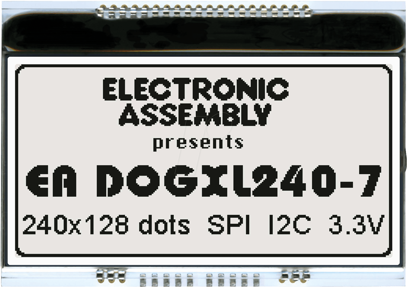 EA DOGXL240N-7 - Grafikmodul mit Display-RAM, 84 x 42,9 mm, 240 x 128 Dots weiß