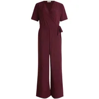 Cartoon Damen Jumpsuit mit Bindegürtel 40, Dark Aubergine - 40W