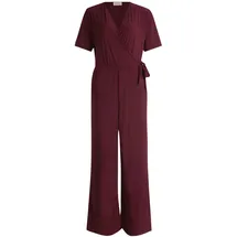 Cartoon Damen Jumpsuit mit Bindegürtel 40, Dark Aubergine - 40W