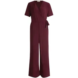 Cartoon Damen Jumpsuit mit Bindegürtel 40, Dark Aubergine - 40W
