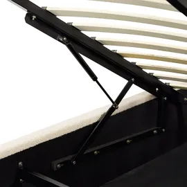 Beliani Bett mit Bettkasten Lattenrost 140 x 200 cm