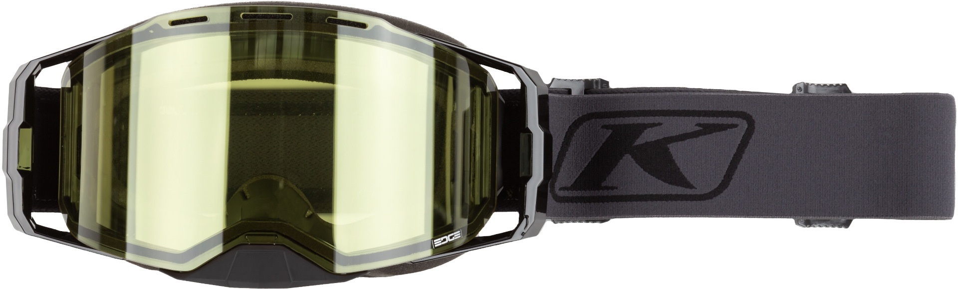 Klim Edge Focus Snowmobil Brille, schwarz-grau