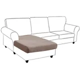 Rosnek Sofahusse Sofa Sitzbezug,Samt Sitzkissenbezug, Stretch,Schonbezug, Stretch Elastic Chaise Loung Sofahusse