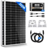 300W Wohnmobil Set Solarpanel Solarmodul 2X150W 12V Monokristallin Mit Montage PV Halterung für RV Camping Haus