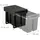 Relaxdays Einbaumülleimer 20 l Schwarz