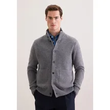 Seidensticker SEIDENSTICKER, Strickjacke Smart Knit grau XXL