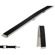Baumarktplus TRUTZHOLM 1 x Auffahrrampe klappbar 228 cm 340 kg Traglast Alu Anti Rutsch E-Bike- Fahrradrampe Motorradrampe