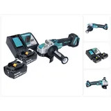 Makita DGA 521 RFX1 Akku Winkelschleifer 18 V 125 mm X-LOCK Brushless + 2x Akku 3,0 Ah + Ladegerät