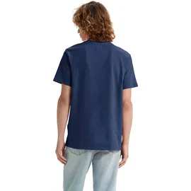 Levi's T Shirt Housemark Tee mit V Neck in Dunkelblau L