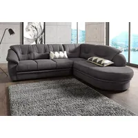 sit&more Ecksofa Savoni L-Form, wahlweise mit Bettfunktion grau