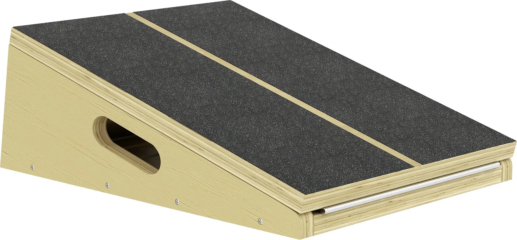SPORTNOW 2-in-1 Schrägbrett aus Holz Slant Board mit 4 Winkeln Tragegriff, Sports Balance Board Verstellbar Wadenstrecker Balancebrett für Wadenstreckung   Aosom