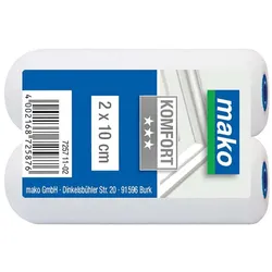 mako Lackroller,poren superfein, KOMFORT 2 x 10 cm, Ersatzrolle