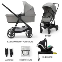 Kinderkraft NEWLY 4in1 MINK Pro Moonlight Grey, - grau