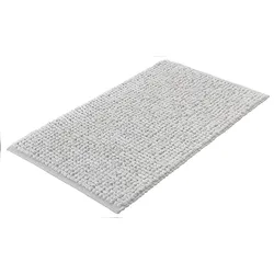 Badematte KLEINE WOLKE "Brava", weiß (polarweiß), H:15mm, Baumwolle, Badematten, Badteppich, Uni Farben, dicke Schlaufen, handgewebt