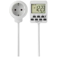Sygonix SY-5178380 Zeitschaltuhr digital Wochenprogramm 3500W Countdown-Funktion, Dauerbetrieb, Programmierfunktion