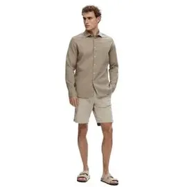 Selected Herren Chino Shorts SLHSLIM-MILES FLEX Mid Waist Slim Fit 16092329 Grau L