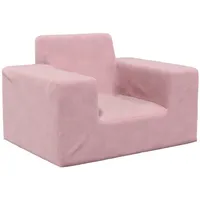 vidaXL Kindersofa Rosa Weich Plüsch