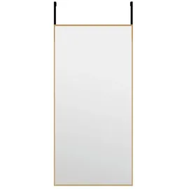 vidaXL Türspiegel Golden 30x60 cm Glas und Aluminium
